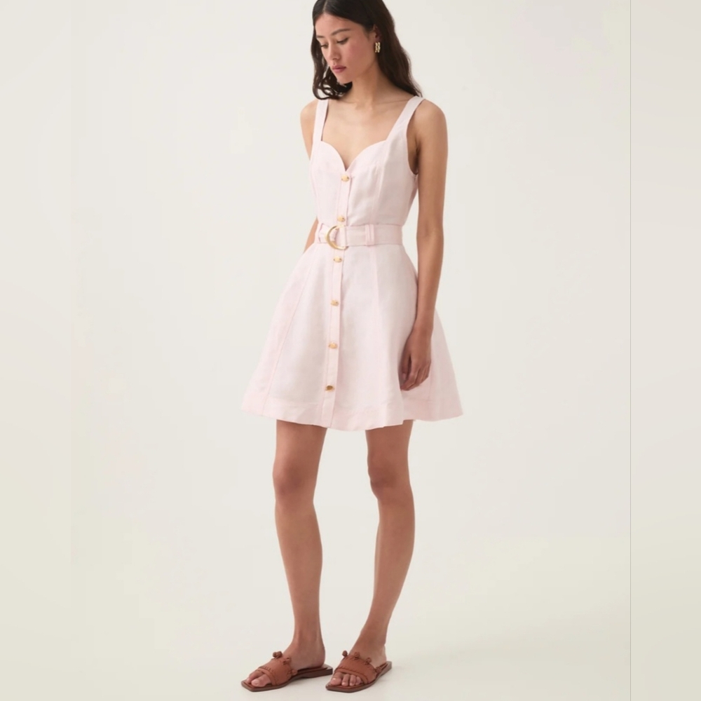 Aje Clay Belted Mini Dress
